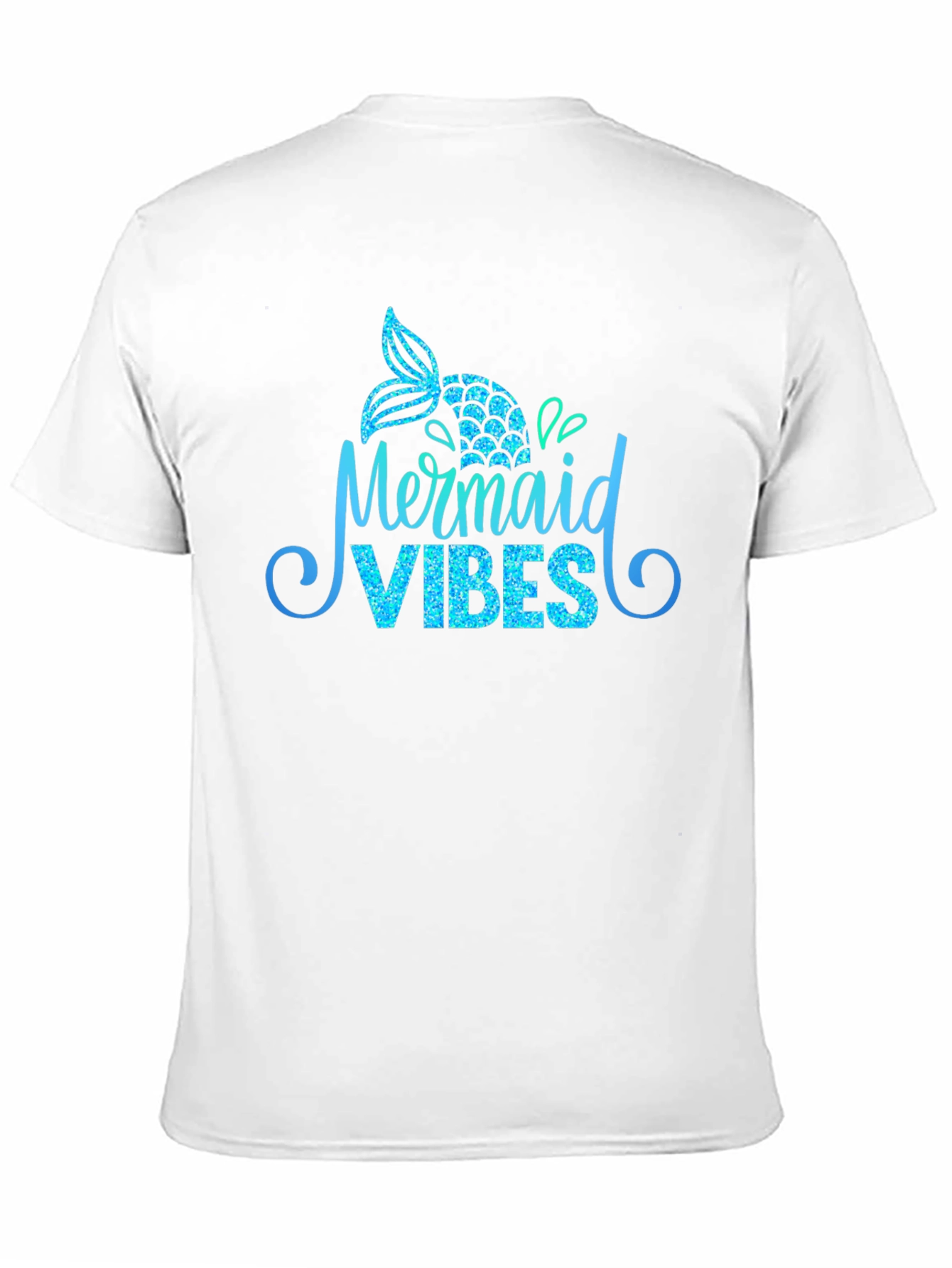 Camiseta Negra Mermaid Vibes Brillante