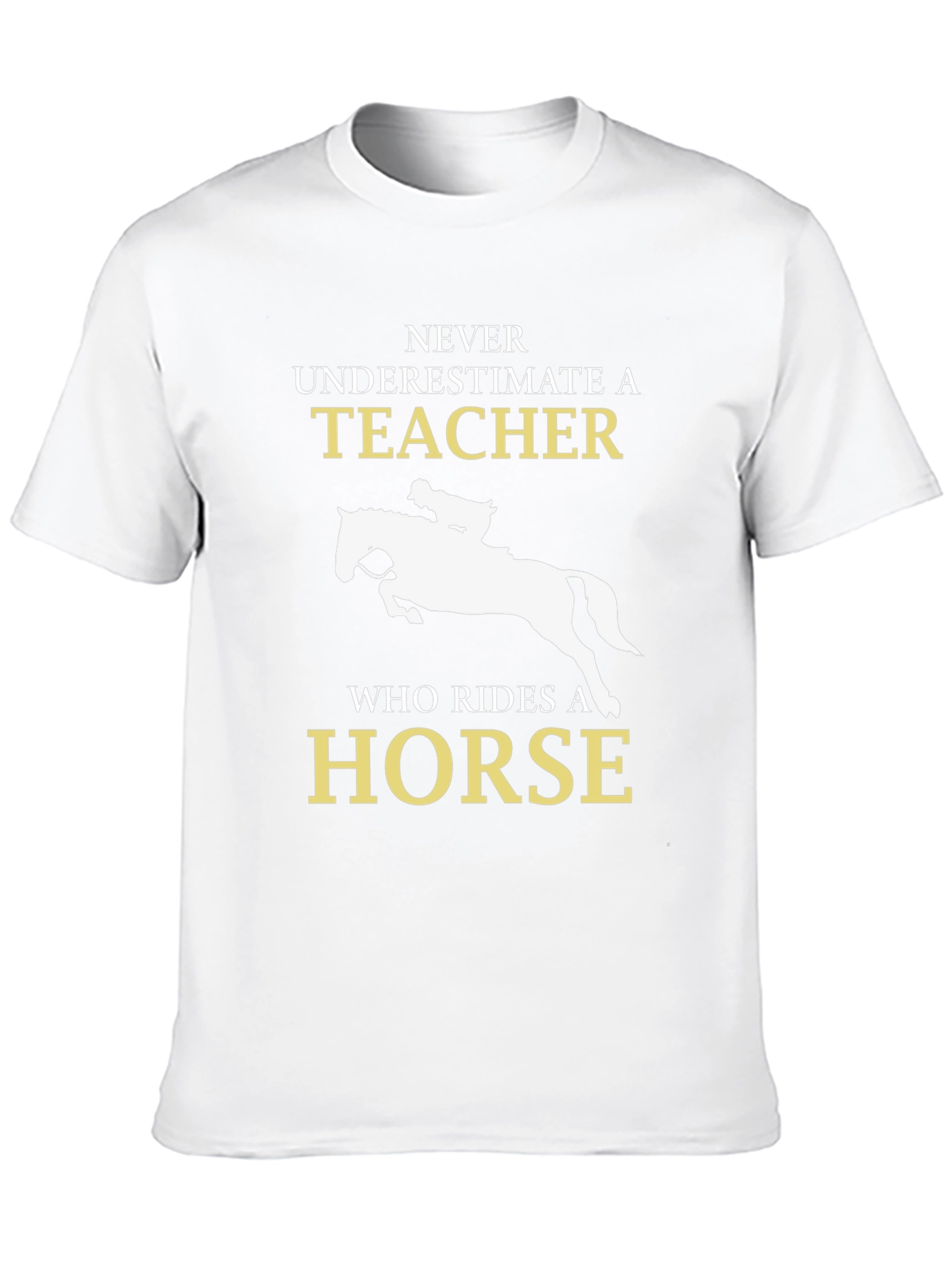 Camiseta Negra con Diseño de Profesor Jinete