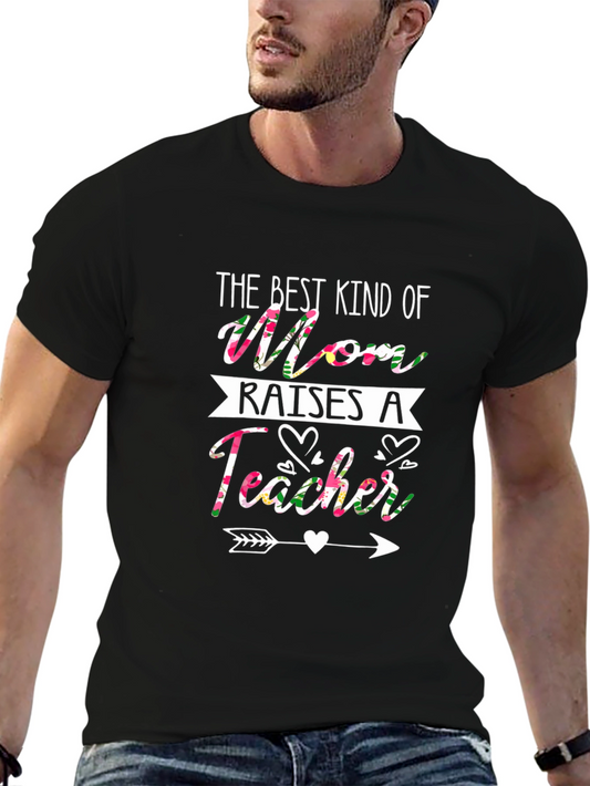 Camiseta La mejor mamá educa a una maestra