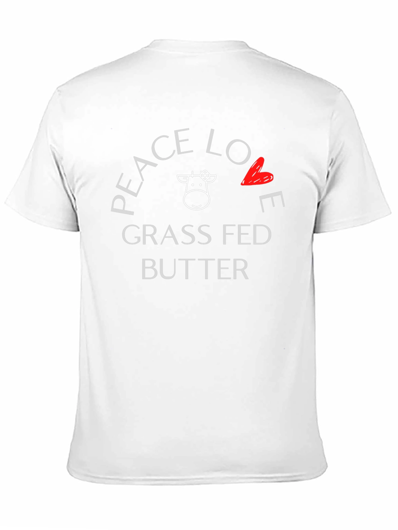 Camiseta Negra Peace Love Grass Fed Butter