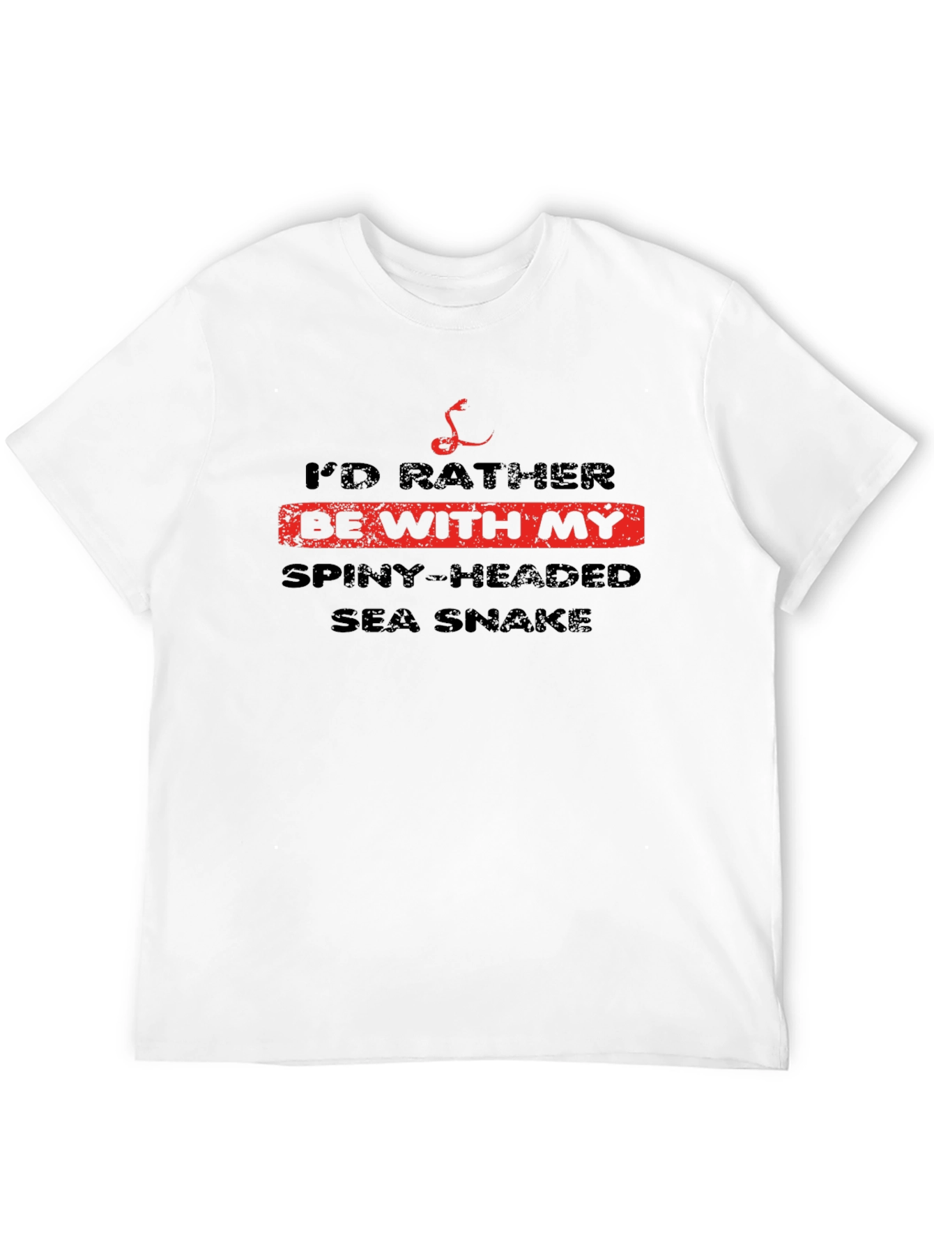 Camiseta Negra: Prefiero mi Serpiente Marina