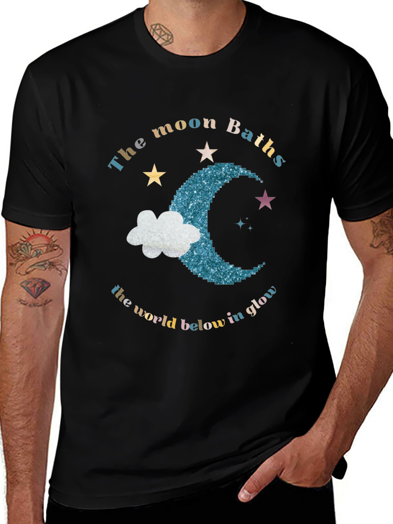 Camiseta Negra Baños de Luna
