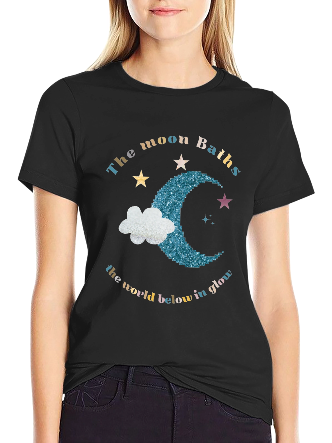 Camiseta Negra Baños de Luna