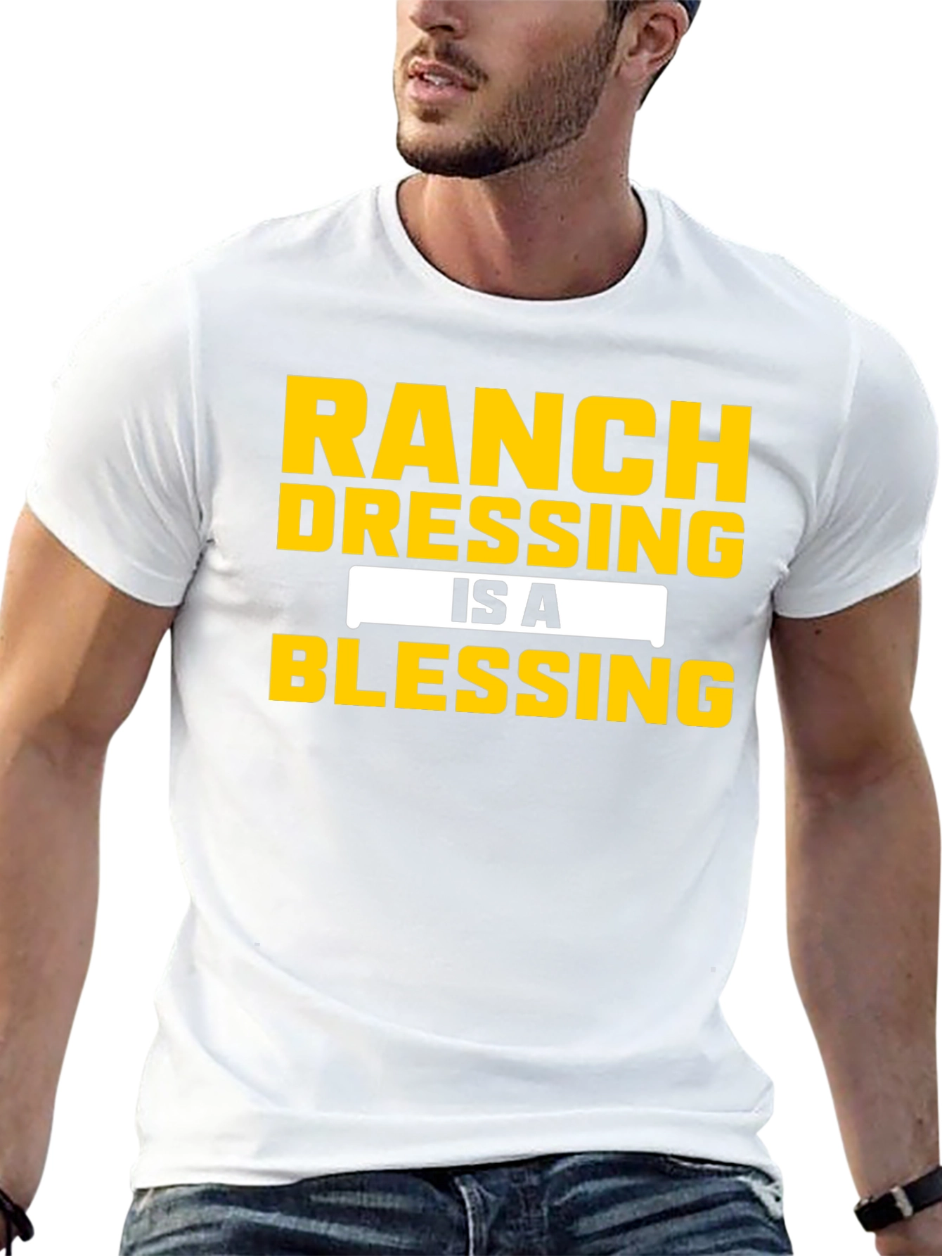Camiseta Negra: Ranch Dressing is a Blessing