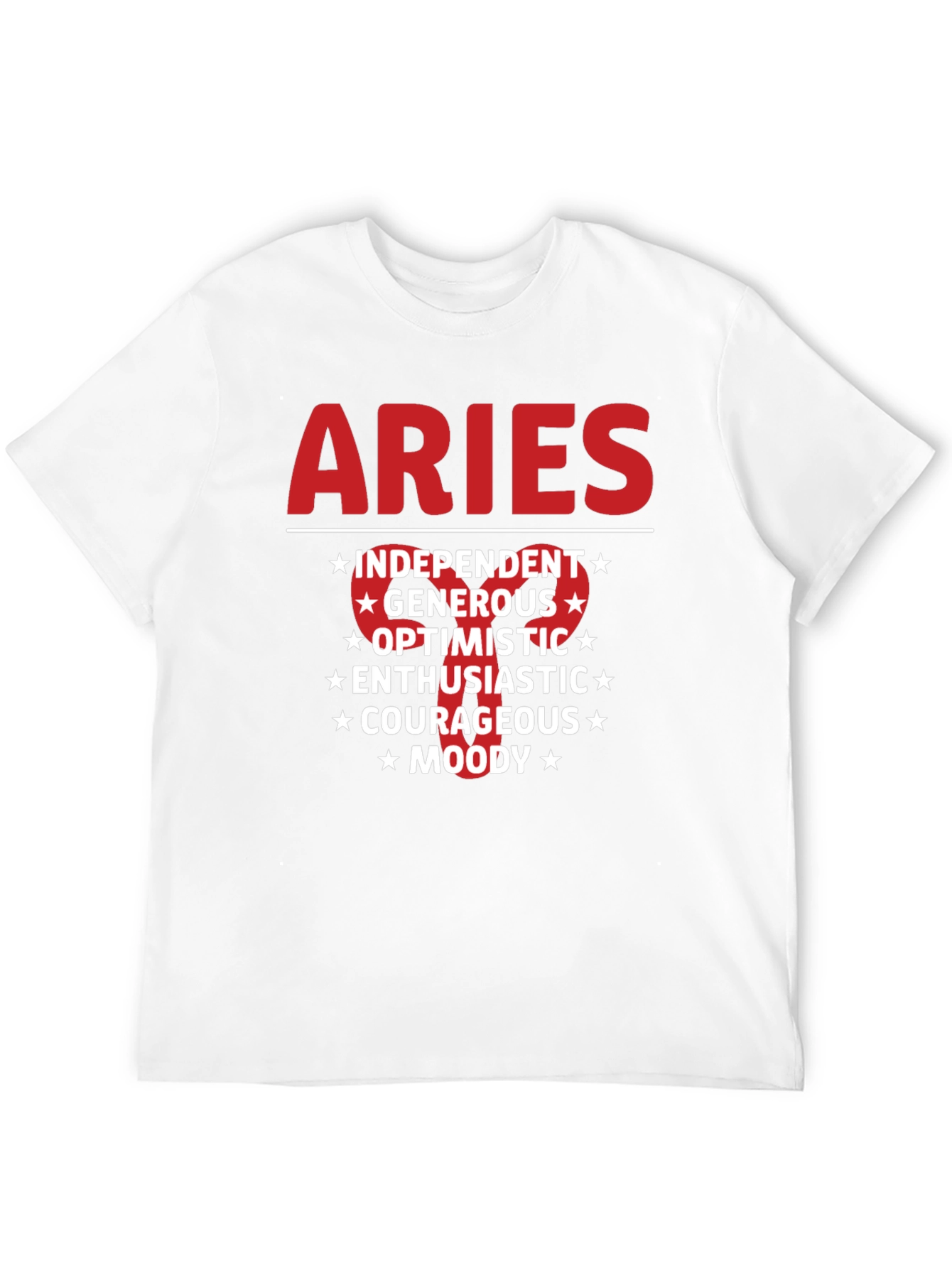 Camiseta Aries: Independiente Generoso y Optimista