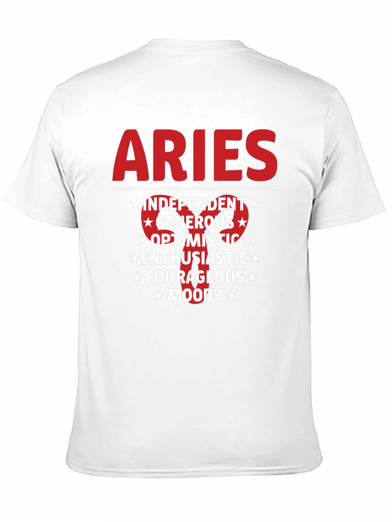 Camiseta Aries: Independiente Generoso y Optimista