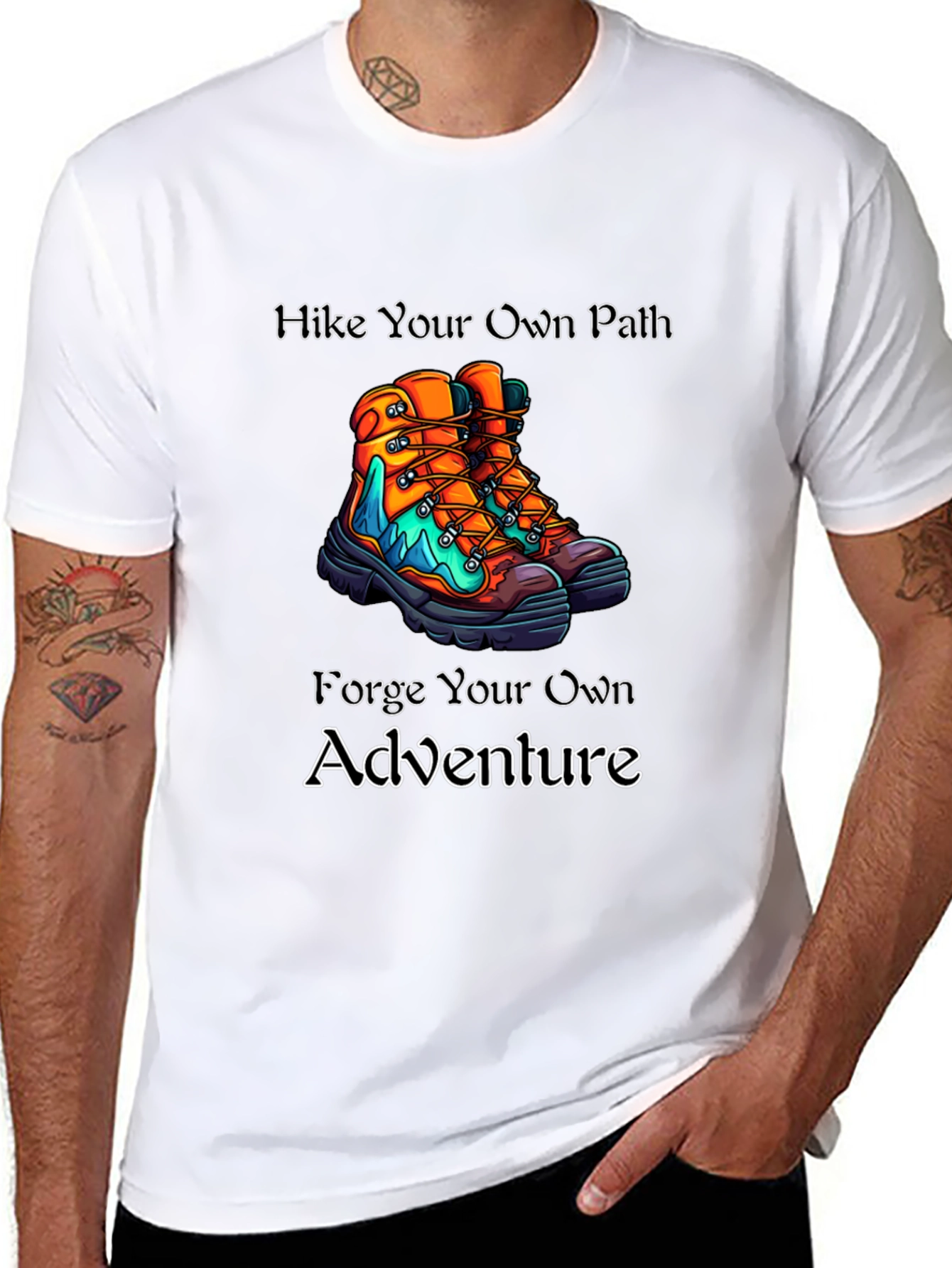 Camiseta Negra: Aventuras al Aire Libre