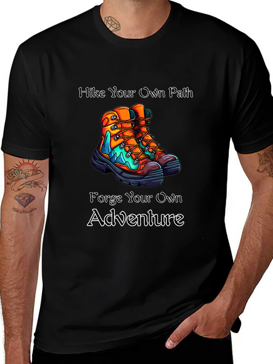 Camiseta Negra: Aventuras al Aire Libre