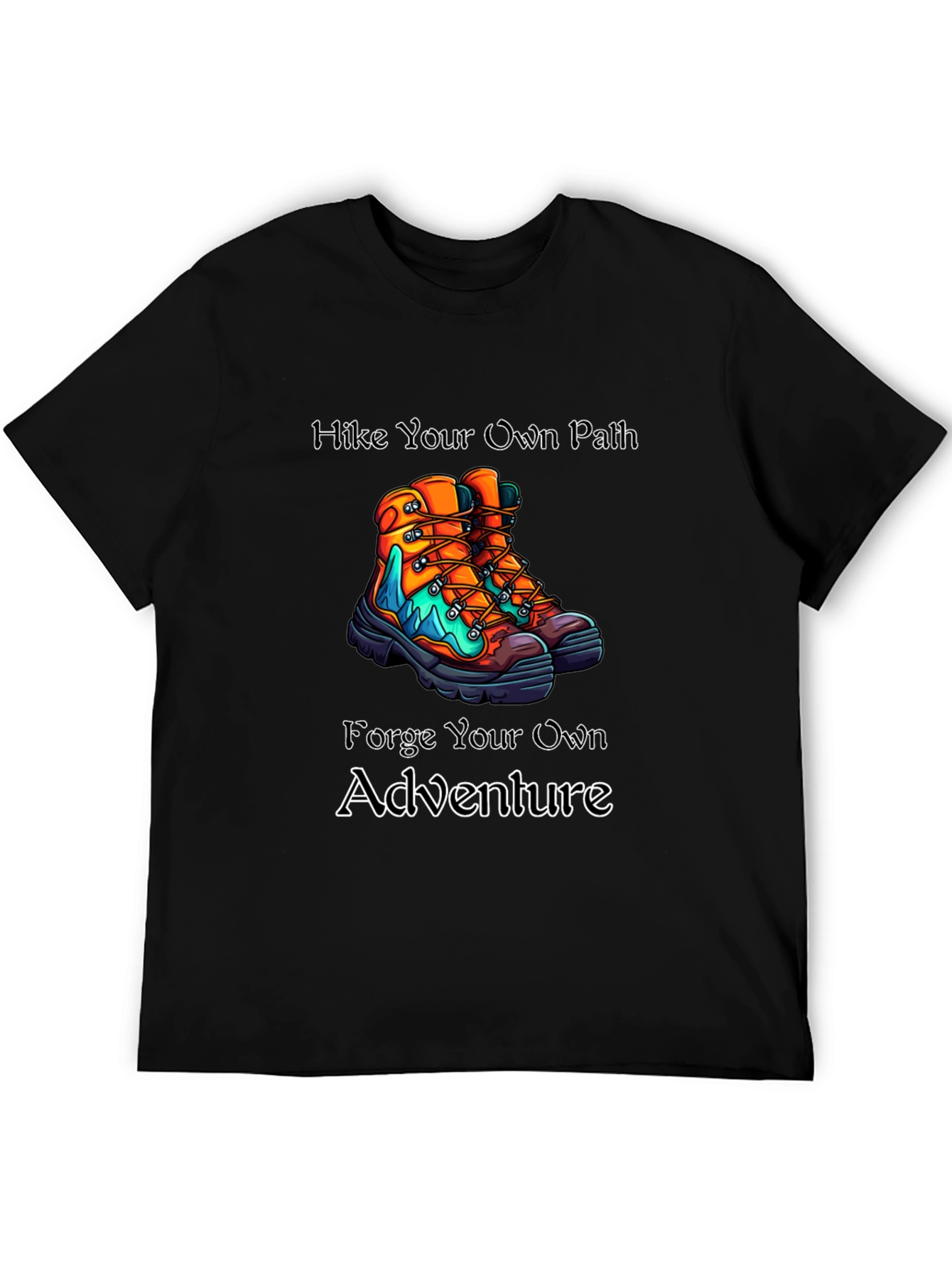 Camiseta Negra: Aventuras al Aire Libre