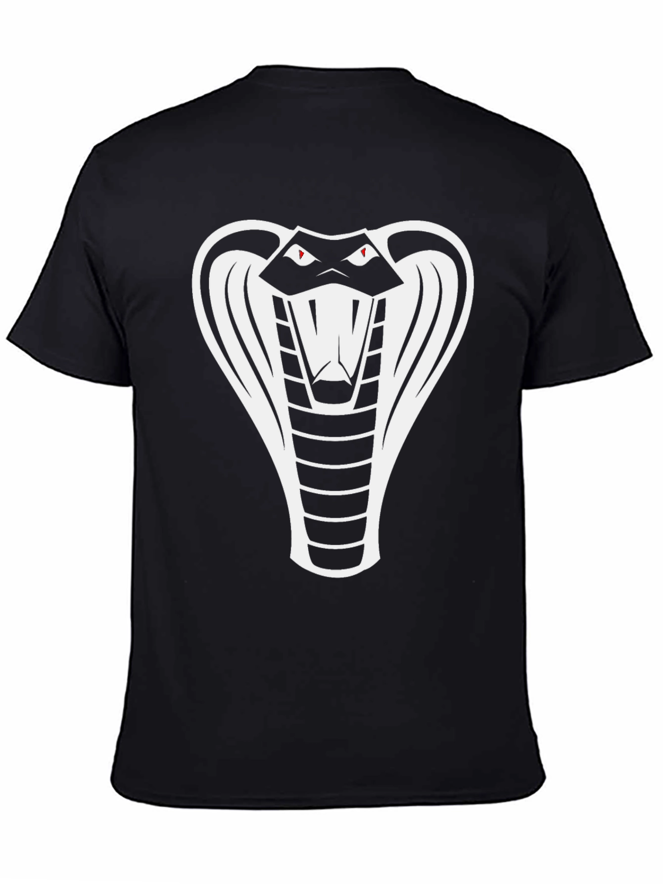 Camiseta Negra Cobra para Hombre