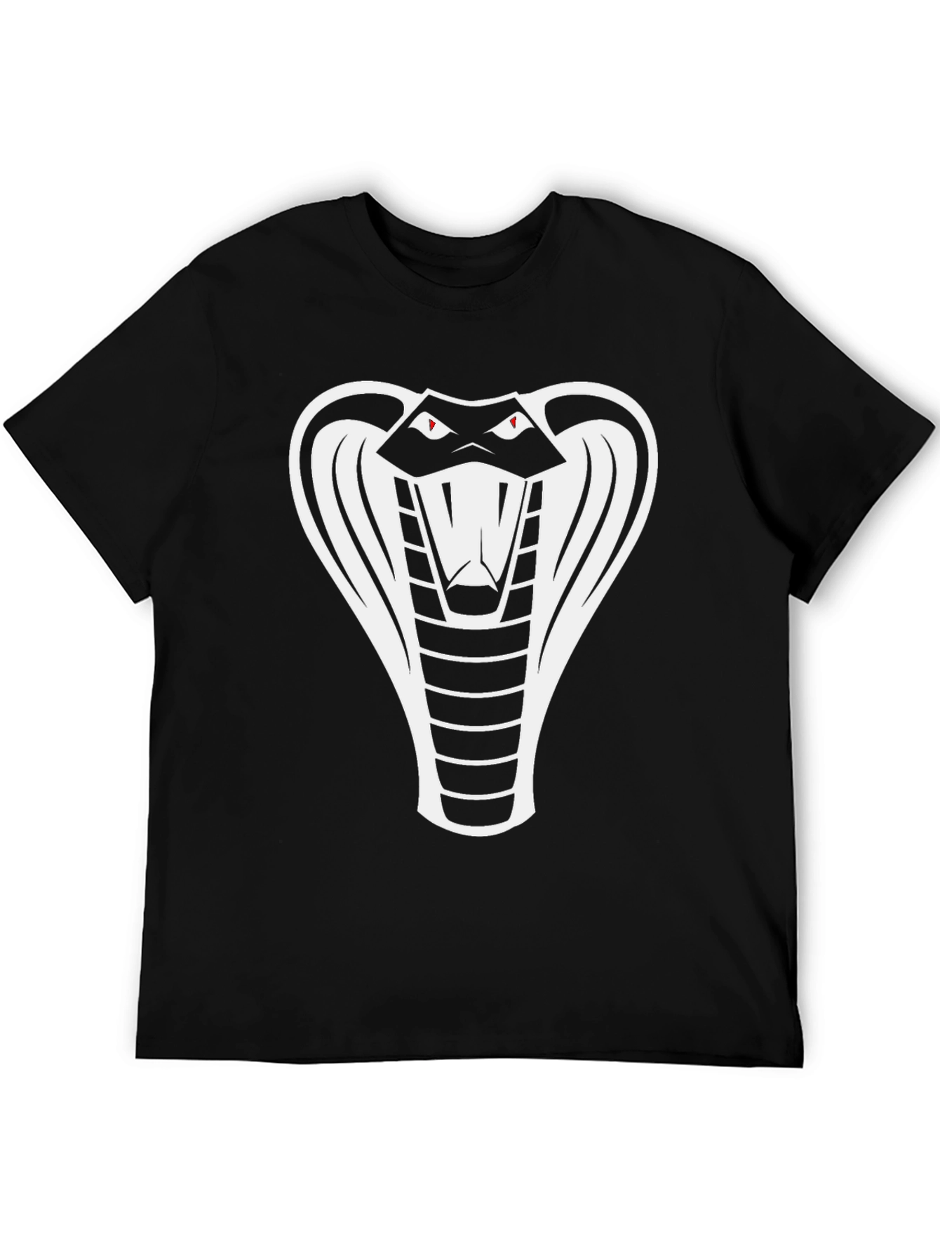 Camiseta Negra Cobra para Hombre