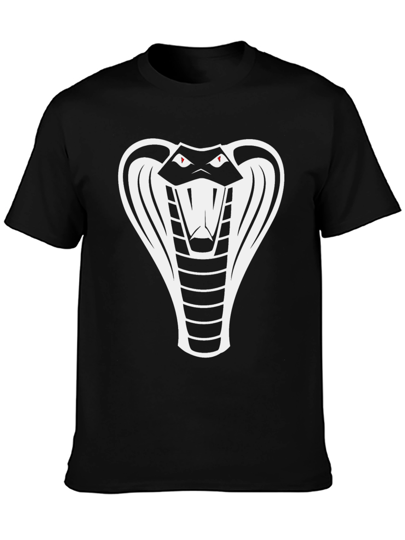 Camiseta Negra Cobra para Hombre