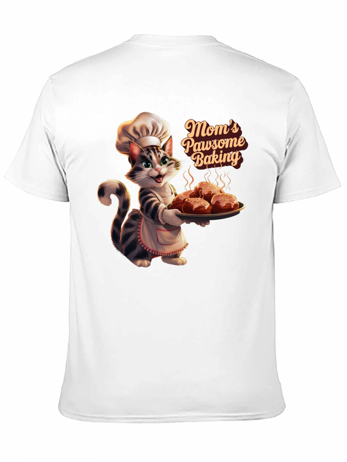 Camiseta Negra Moms Pawsome Baking