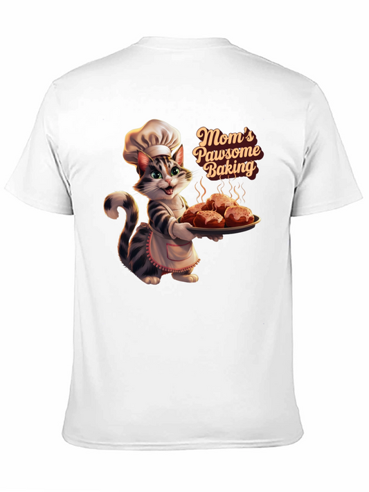 Camiseta Negra Moms Pawsome Baking