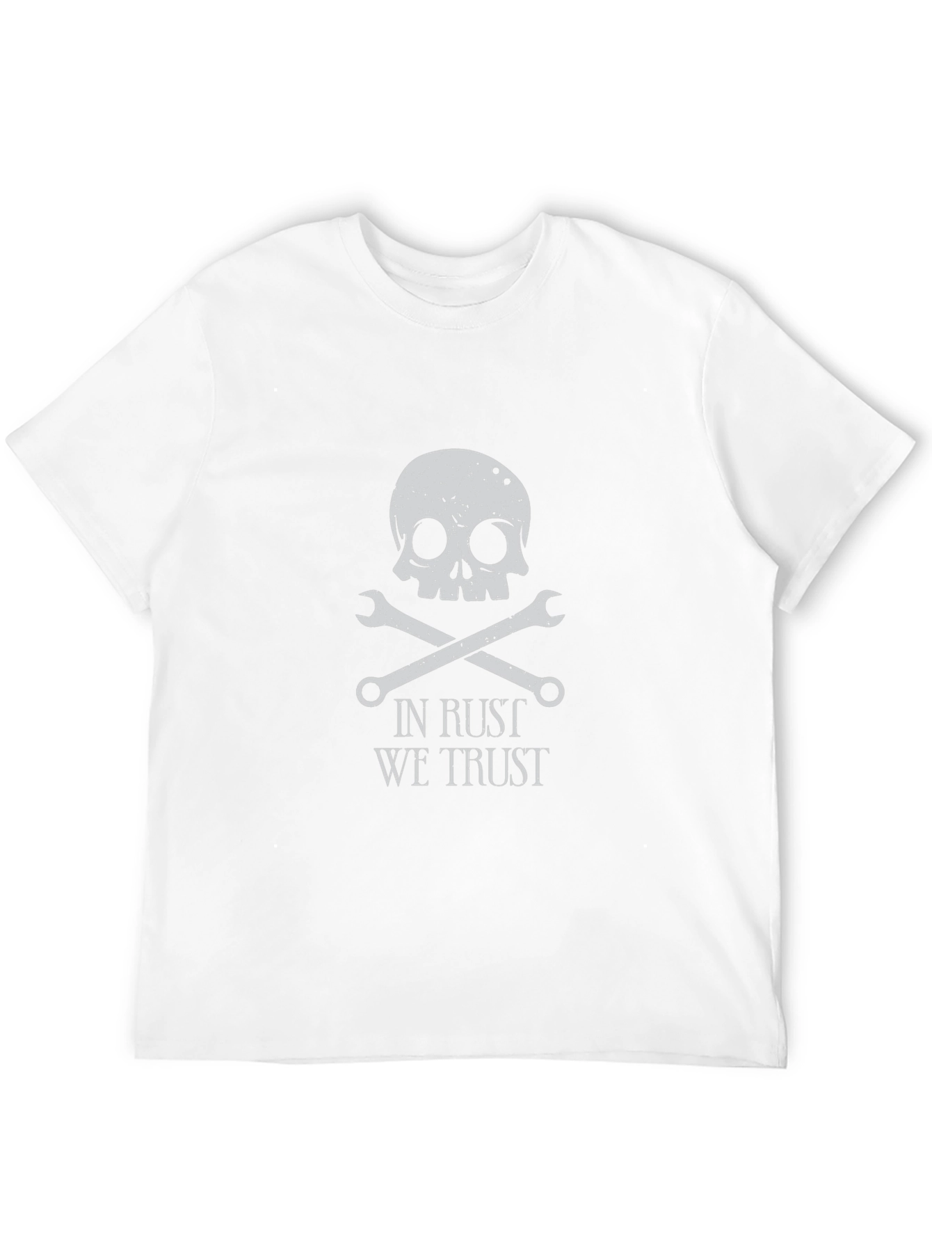 Camiseta Negra con Diseño de Calavera y Llaves Inglesas