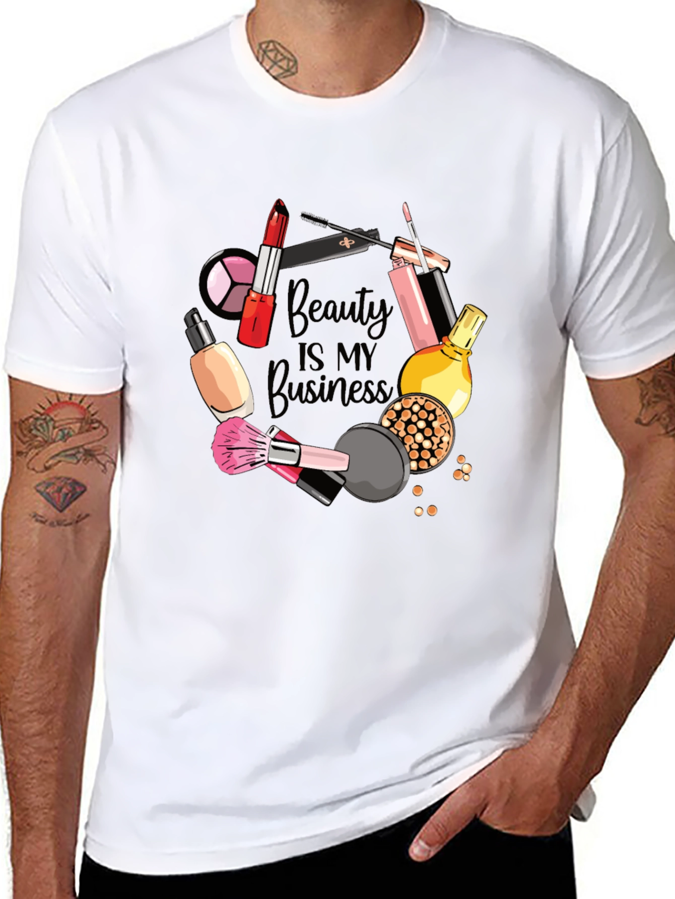 Camiseta Negra Diseño Beauty is My Business