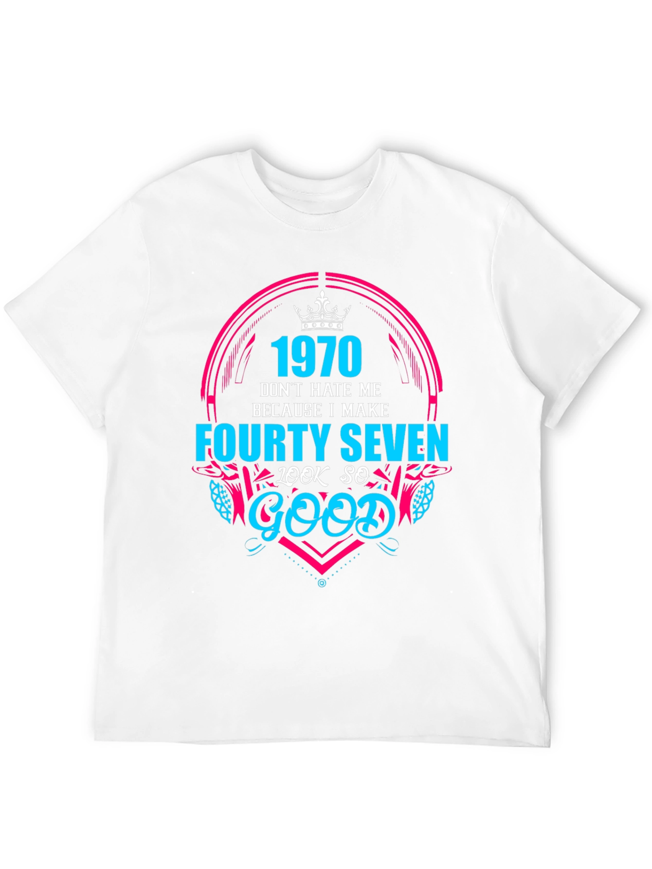 Camiseta Negra 1970 Forty Seven Look So Good