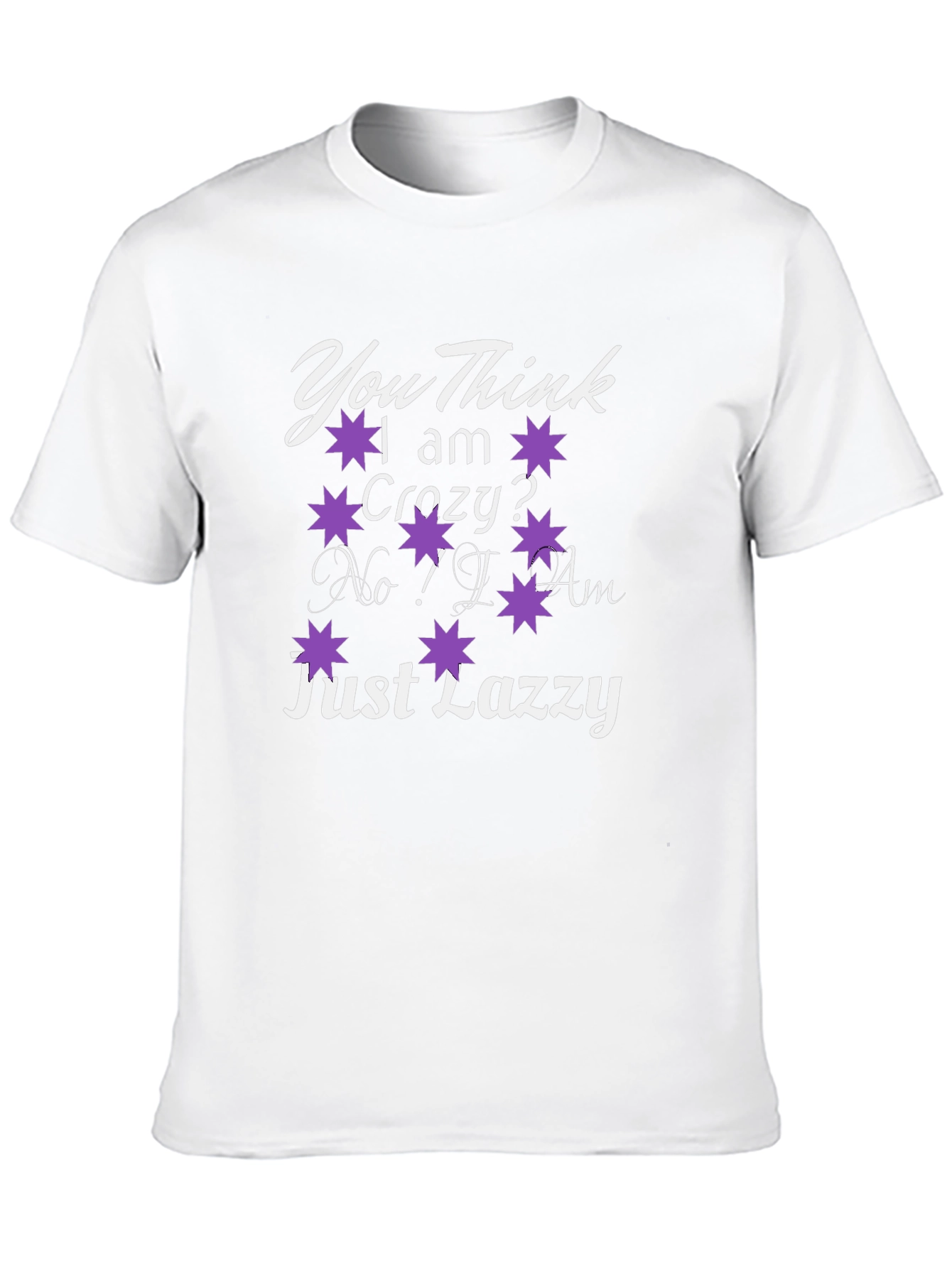 Camiseta Negra con Diseño Divertido: Just Lazzy