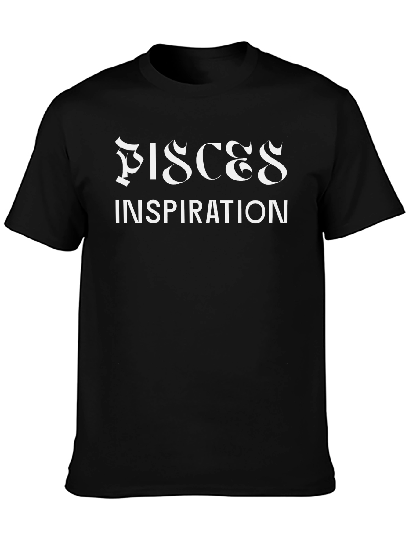 Camiseta Negra Piscis Inspiration para Hombre