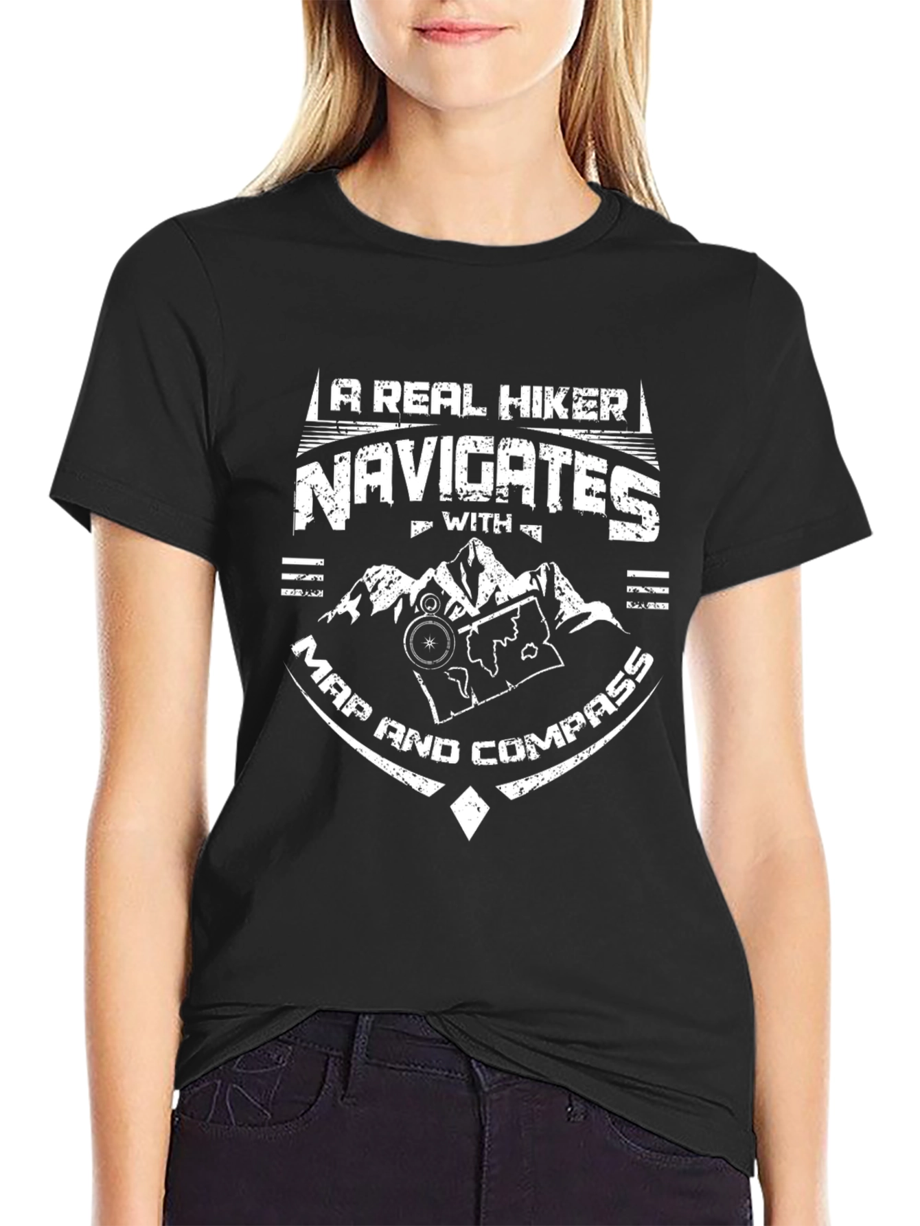 Camiseta Negra Real Hiker