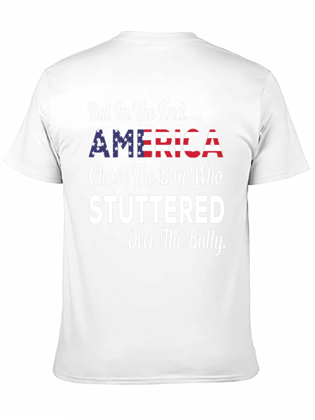 Camiseta patriótica: América elige al que tartamudea