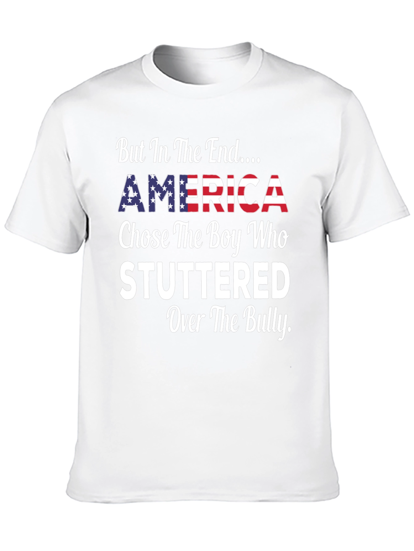 Camiseta patriótica: América elige al que tartamudea