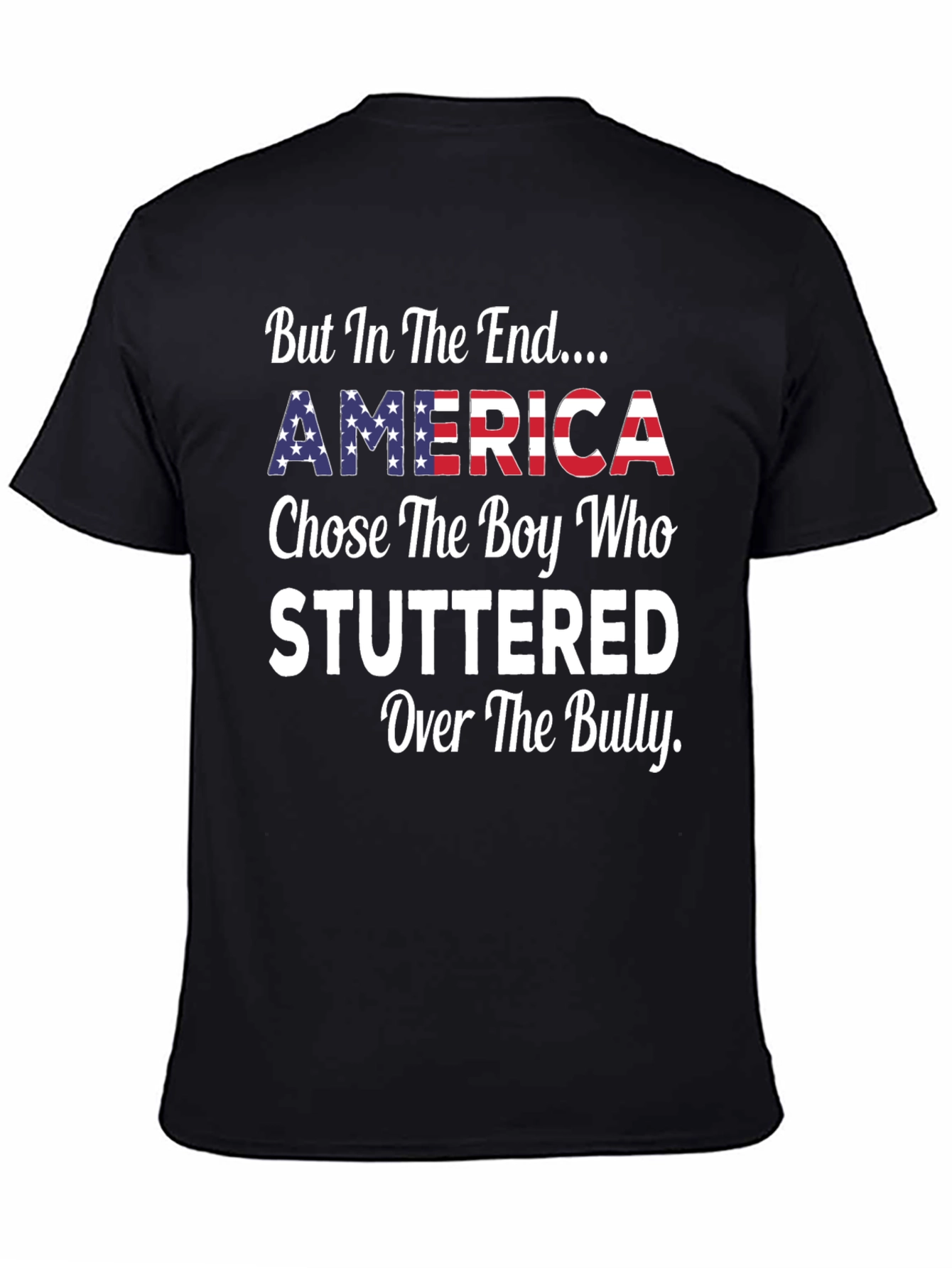 Camiseta patriótica: América elige al que tartamudea