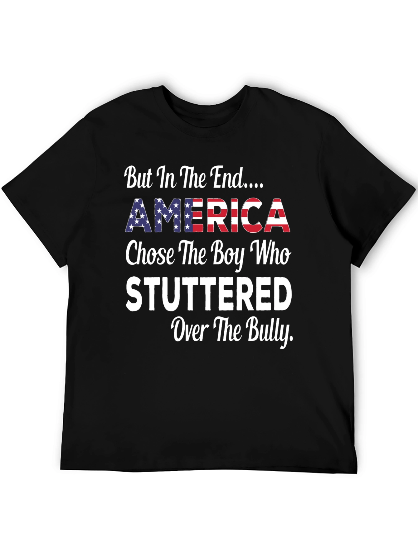 Camiseta patriótica: América elige al que tartamudea