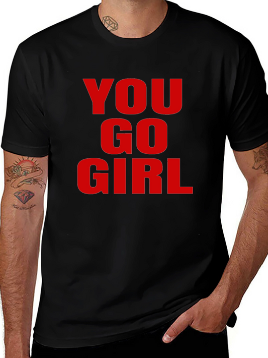 Camiseta Negra con Mensaje Motivacional You Go Girl