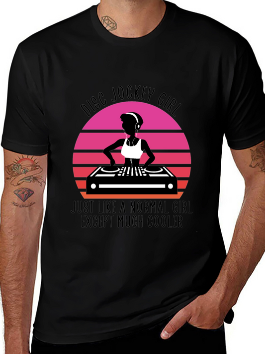 Camiseta Disc Jockey Girl Much Cooler - Diseño Original