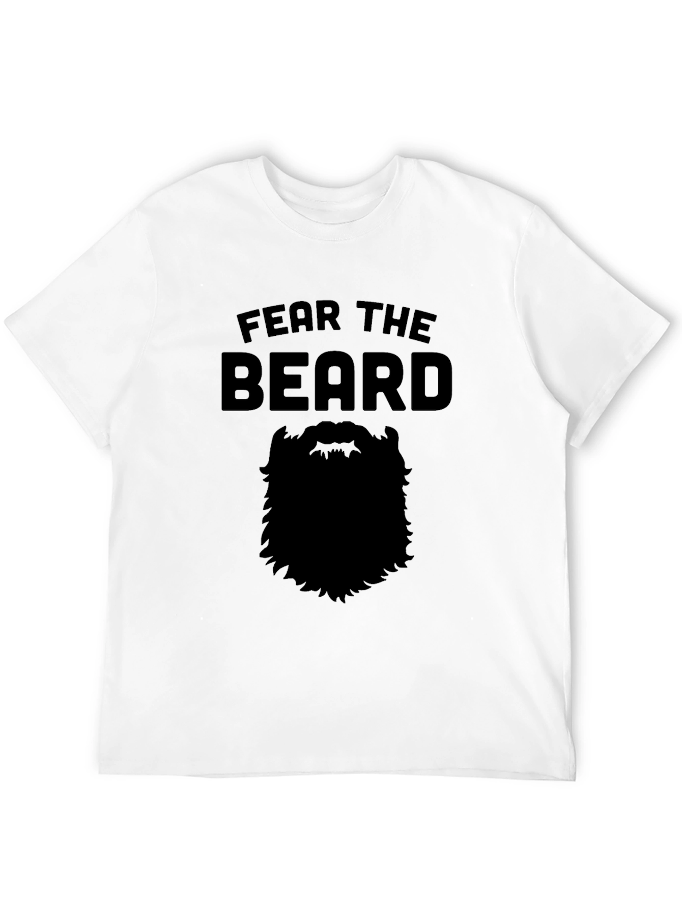 Camiseta Hombre Negra Fear the Beard