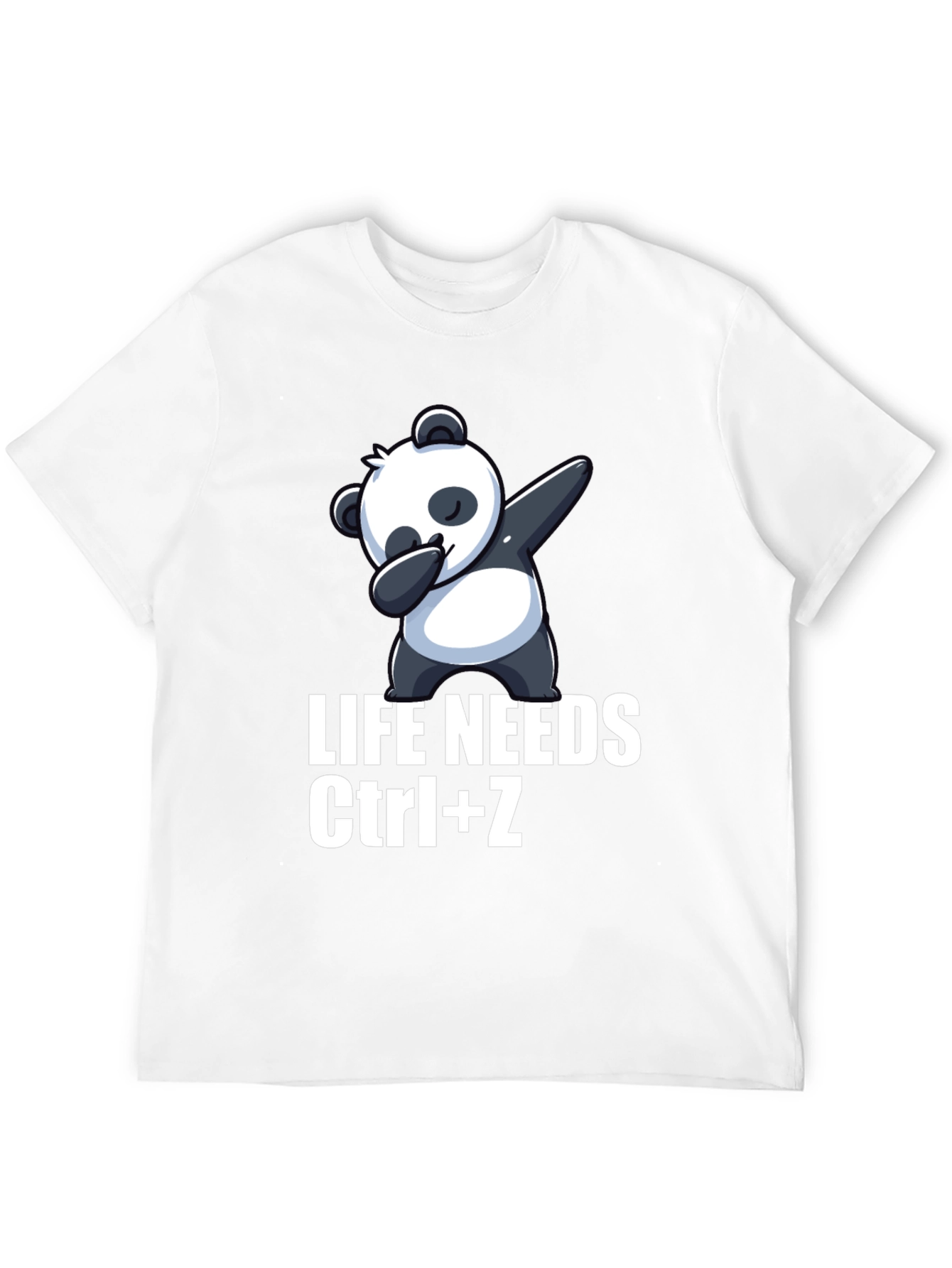 Camiseta Negra con Panda Dabbing Ctrl+Z