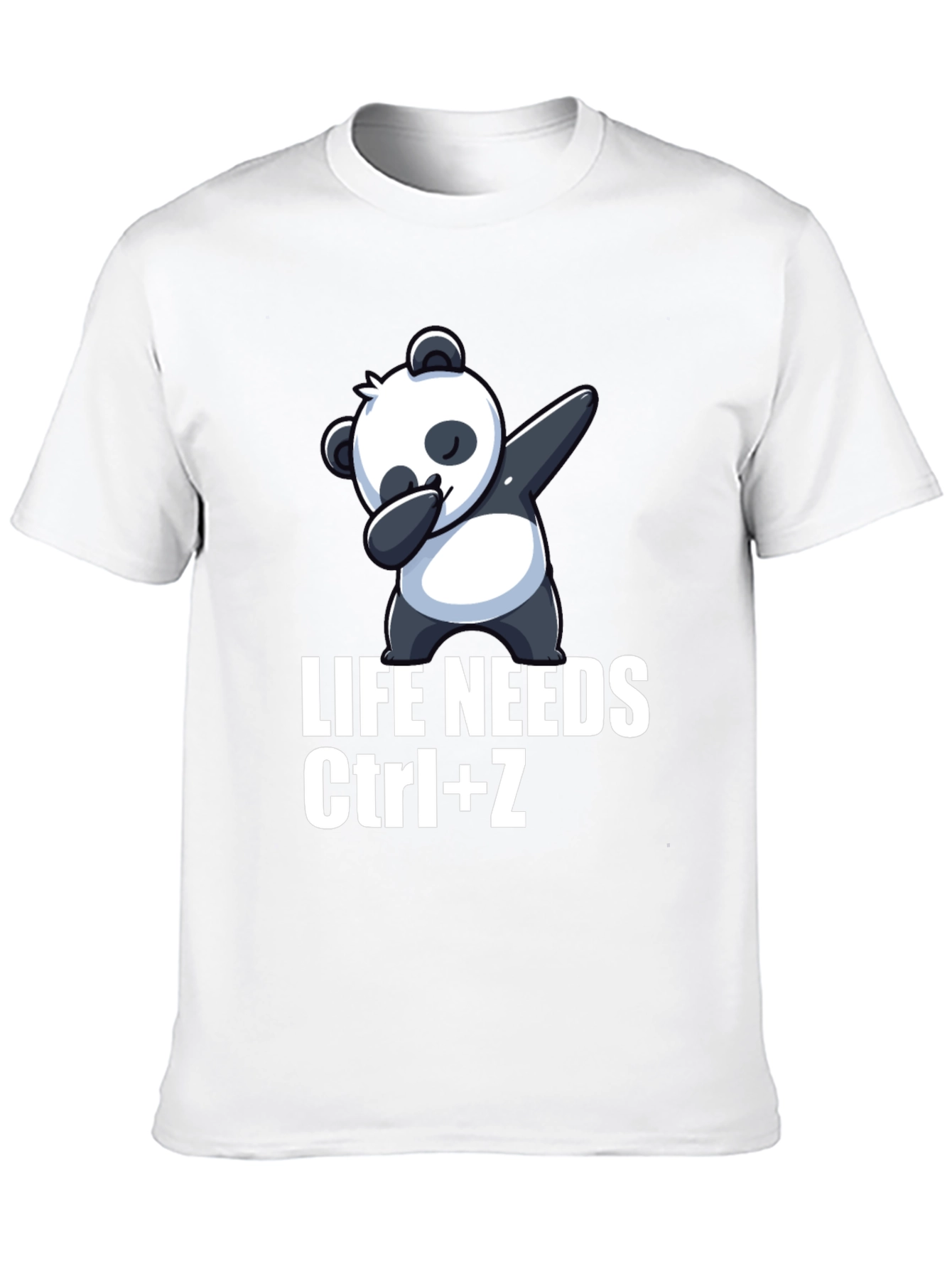Camiseta Negra con Panda Dabbing Ctrl+Z