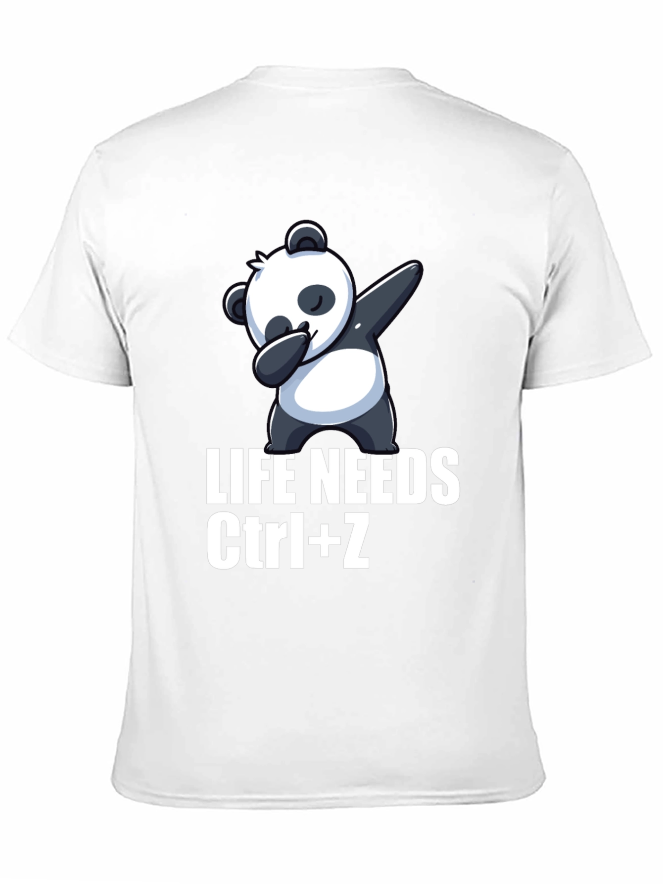 Camiseta Negra con Panda Dabbing Ctrl+Z