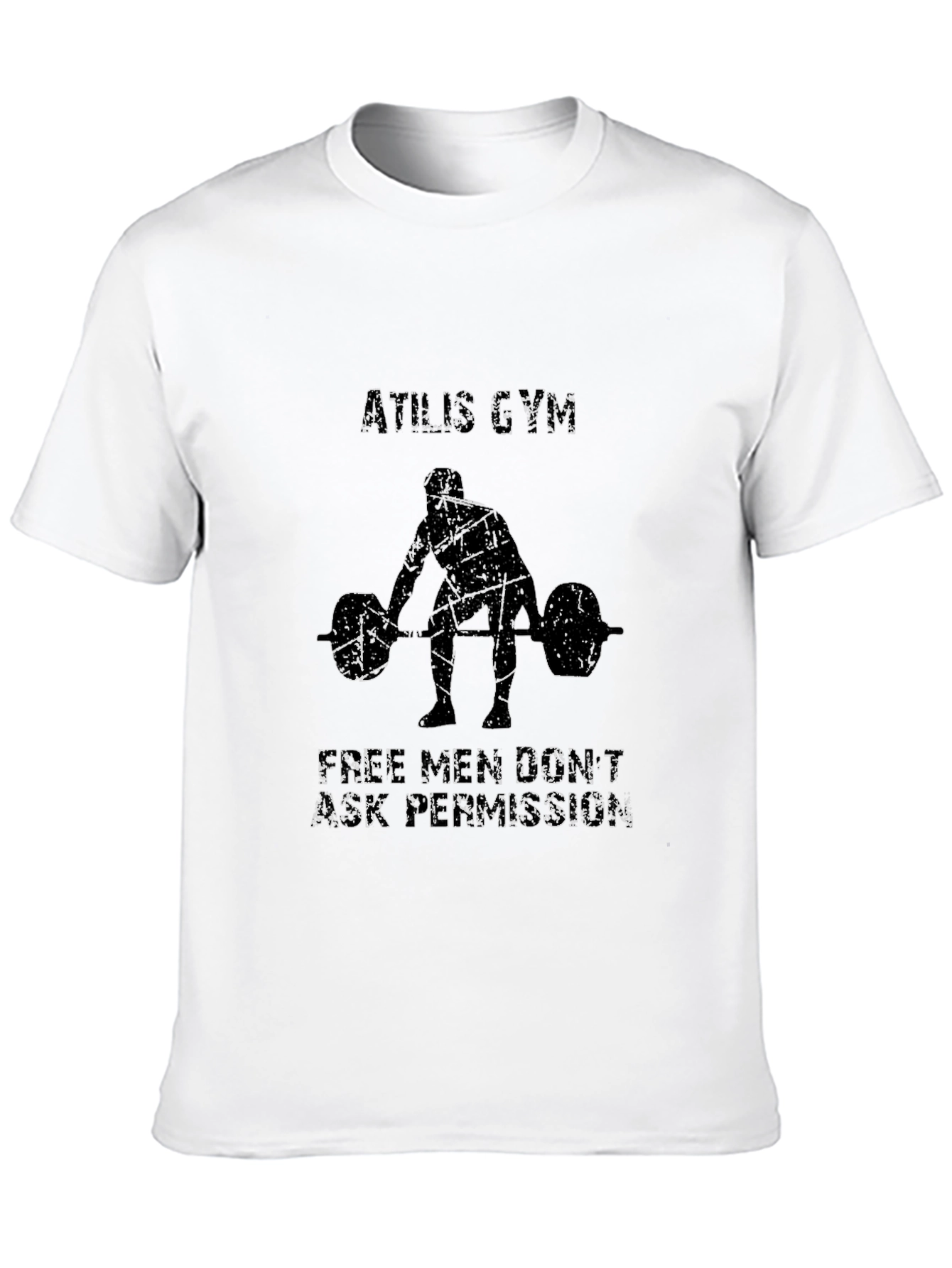 Camiseta Negra Athlis Gym - Levantamiento de Pesas