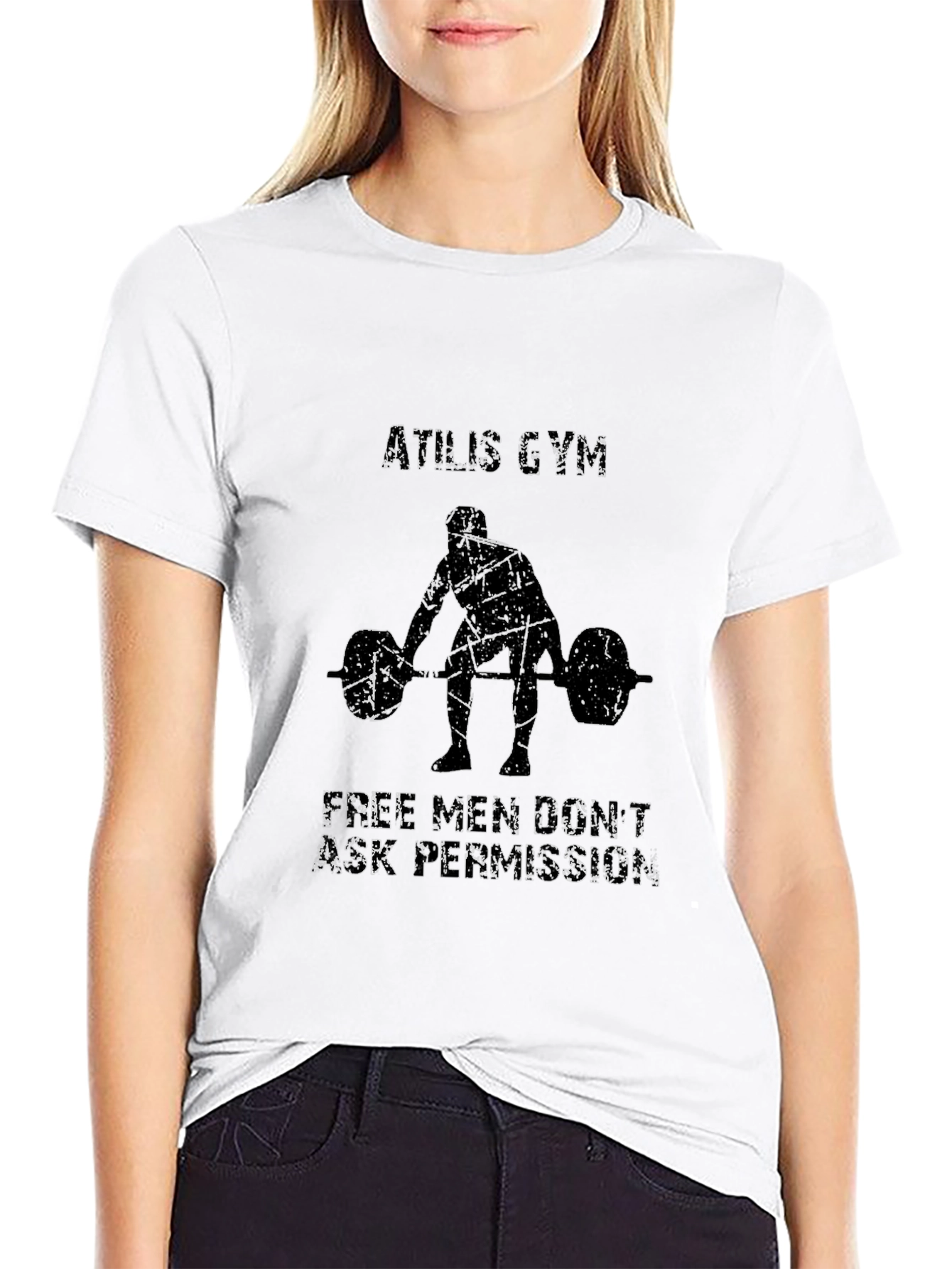 Camiseta Negra Athlis Gym - Levantamiento de Pesas