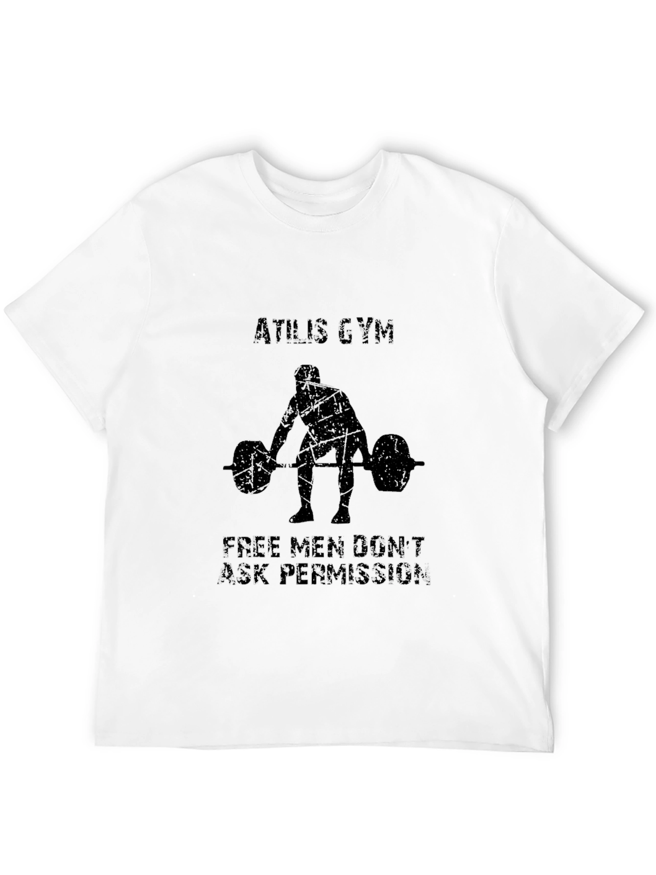 Camiseta Negra Athlis Gym - Levantamiento de Pesas
