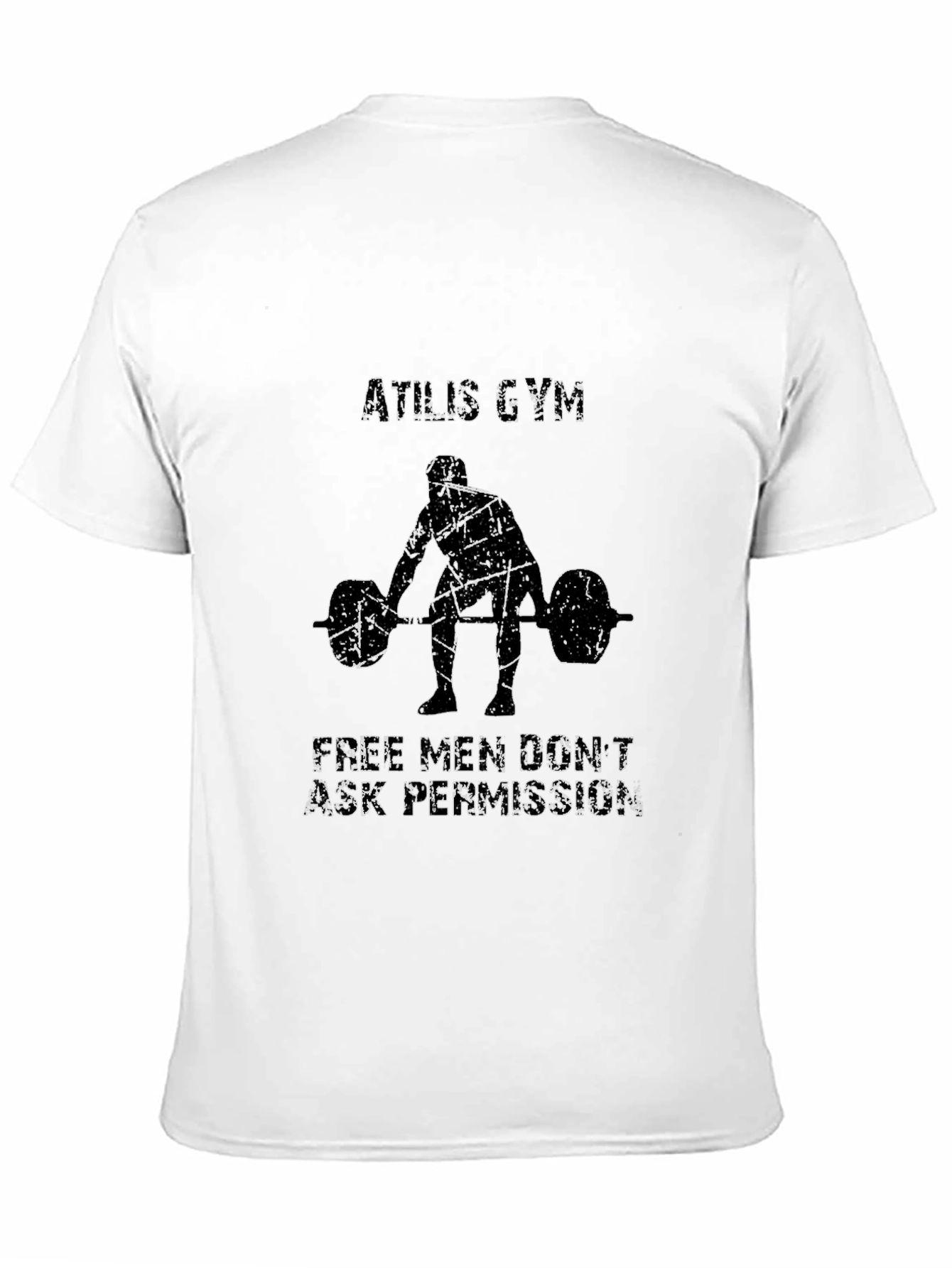 Camiseta Negra Athlis Gym - Levantamiento de Pesas