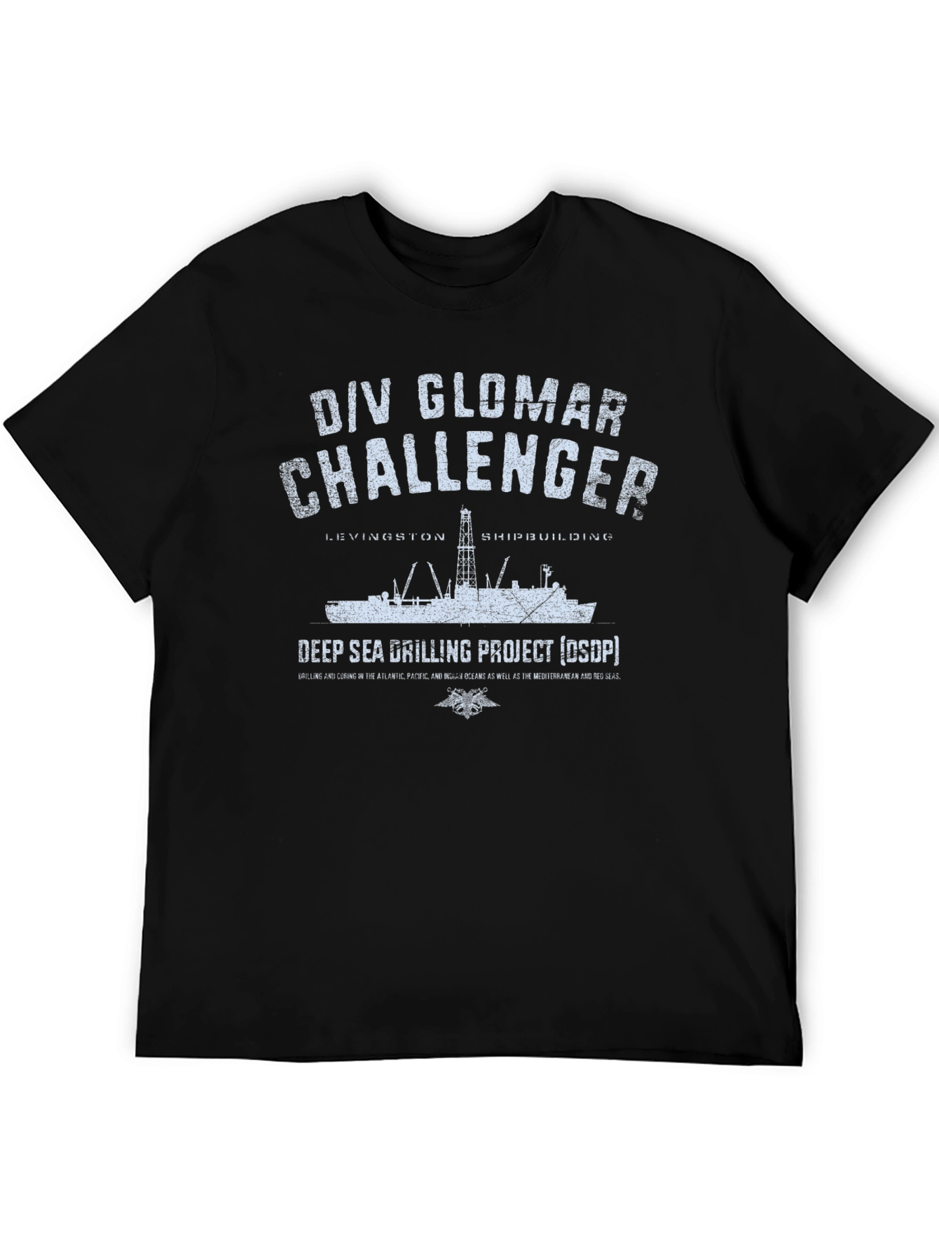 Camiseta Negra D/V Glomar Challenger