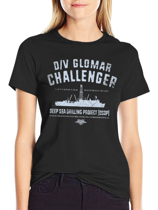 Camiseta Negra D/V Glomar Challenger