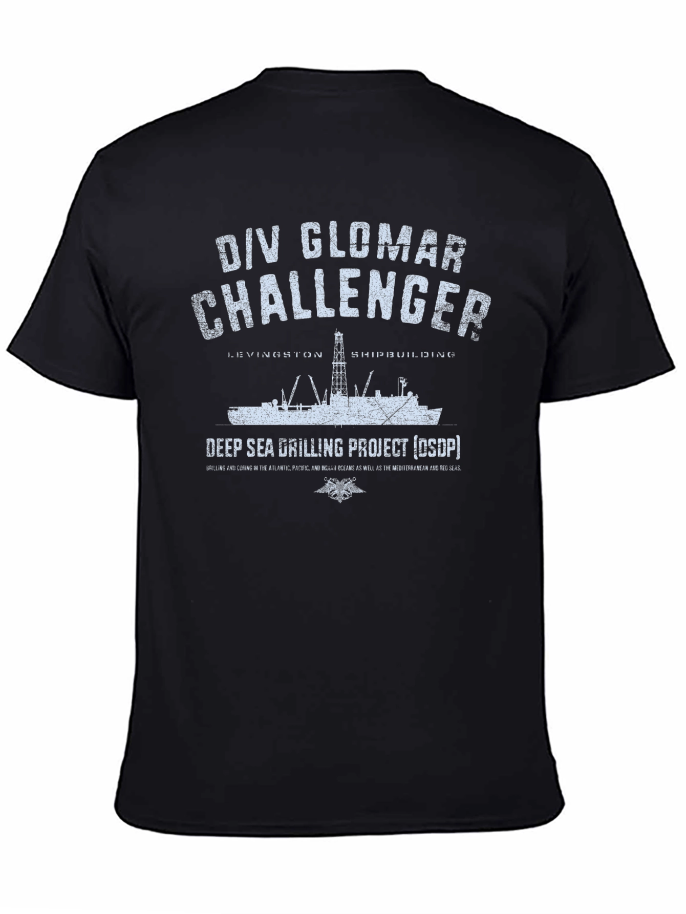 Camiseta Negra D/V Glomar Challenger