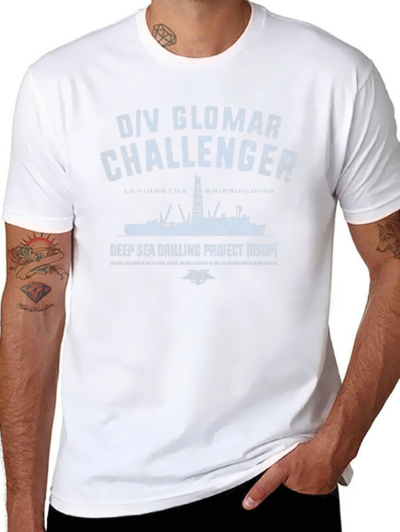 Camiseta Negra D/V Glomar Challenger