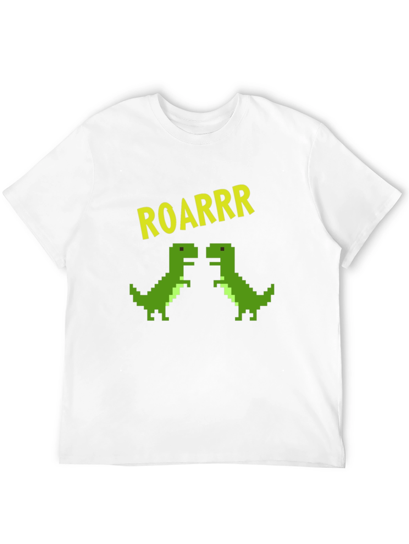 Camiseta Negra Dinosaurios Pixelados ROARRR