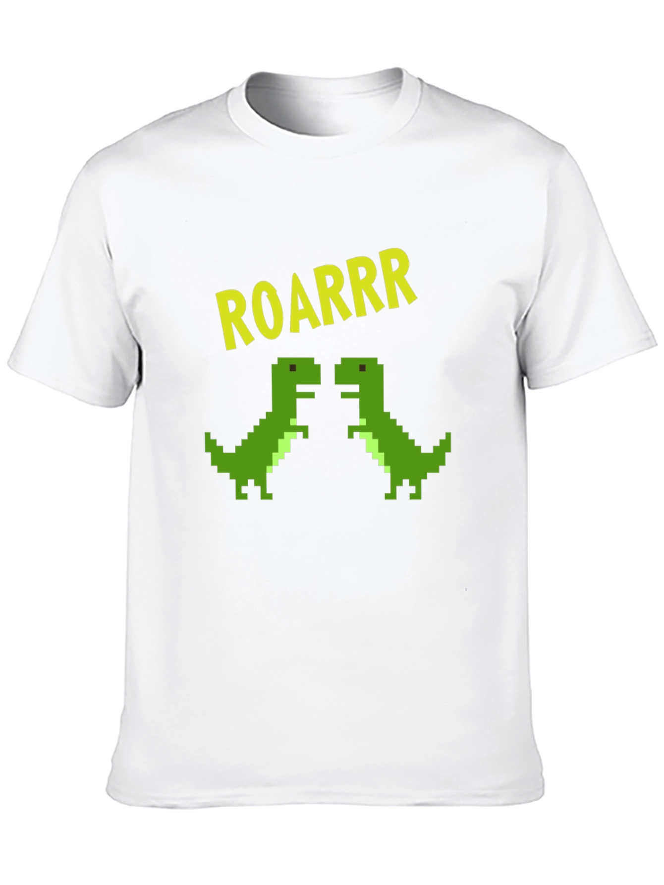 Camiseta Negra Dinosaurios Pixelados ROARRR