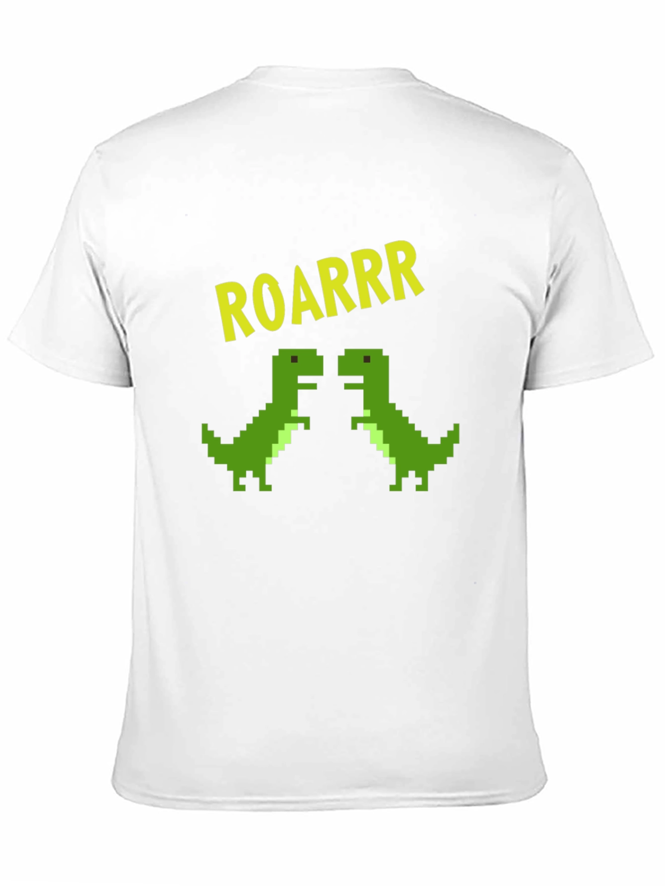 Camiseta Negra Dinosaurios Pixelados ROARRR