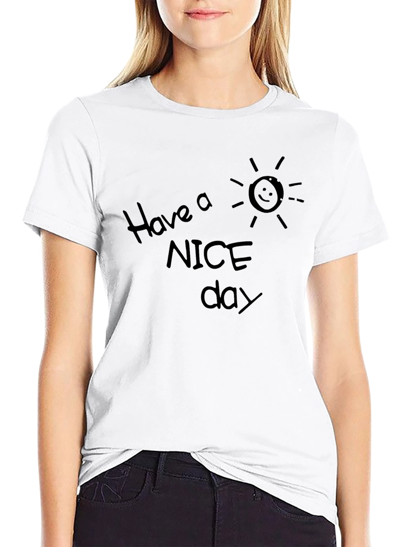 Camiseta Negra: Have a Nice Day