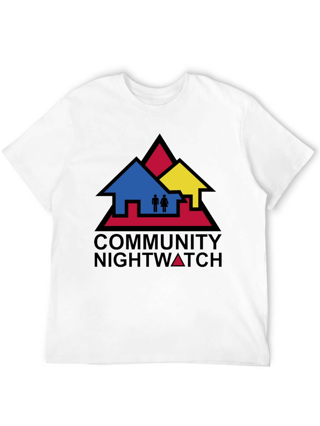 Camiseta Negra Community Nightwatch Algodón