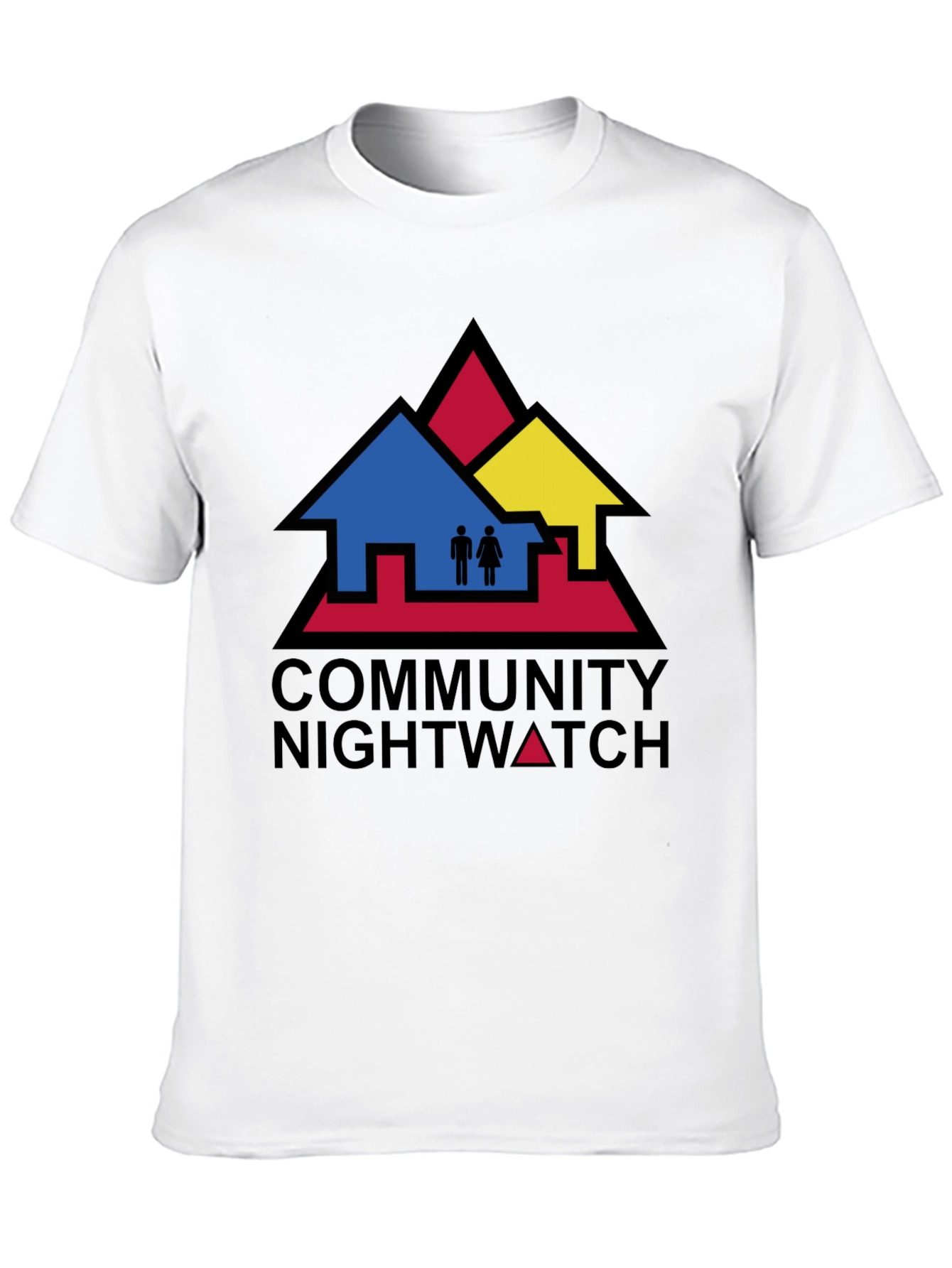 Camiseta Negra Community Nightwatch Algodón