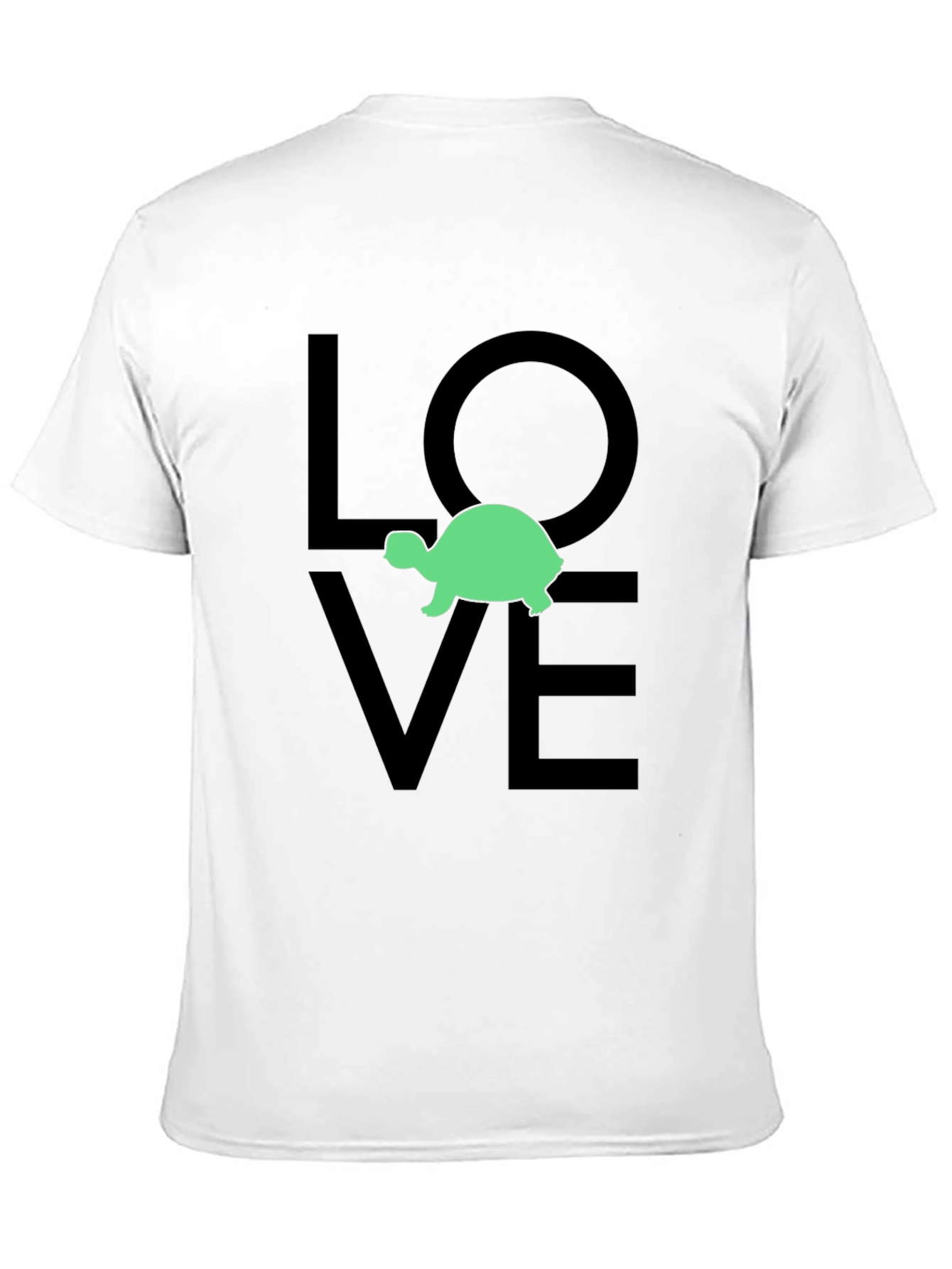 Camiseta Negra Love Tortuga para Hombre