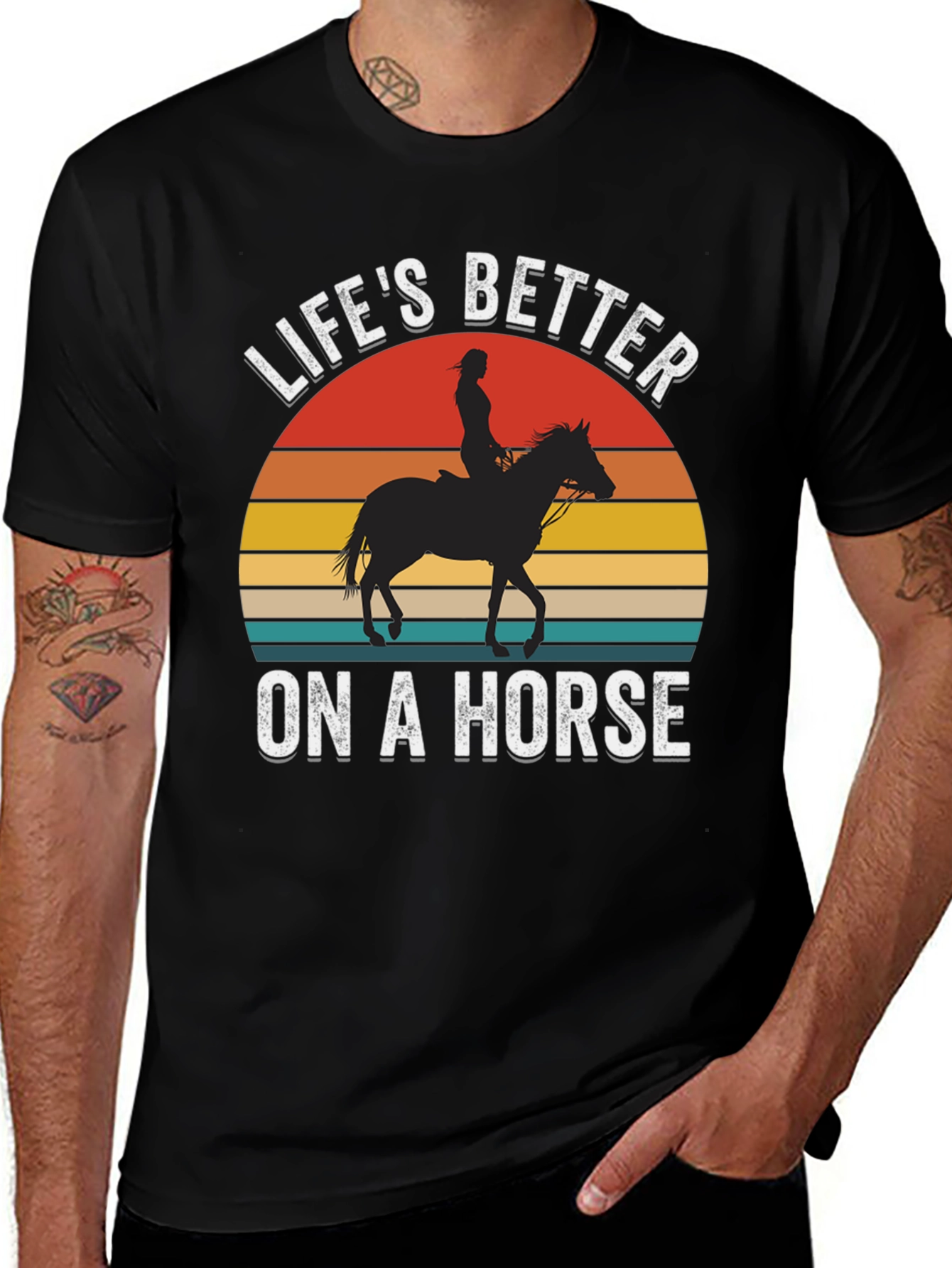 Camiseta La Vida es Mejor a Caballo